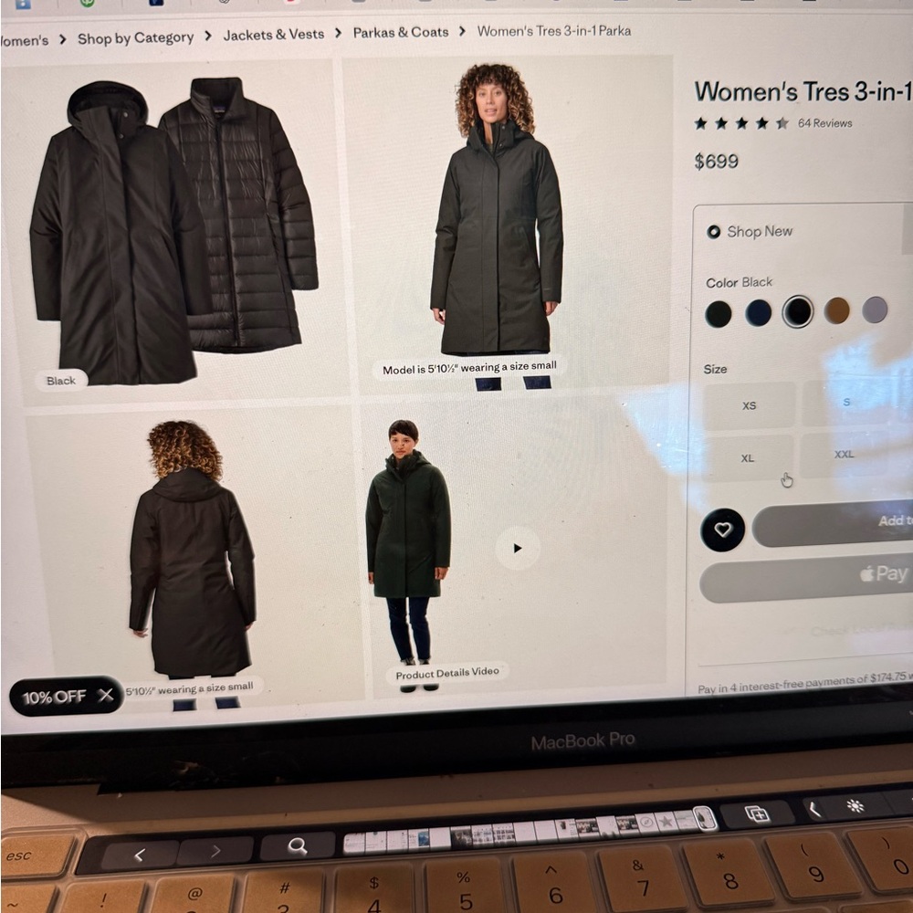 🧥 Patagonia Tres 3-in-1 Parka – Size Large